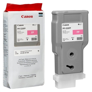 Canon PFI-320 FP FLUORESCENT PINK translates to:
Canon PFI-320 FP ROSA FLUORESCENTE